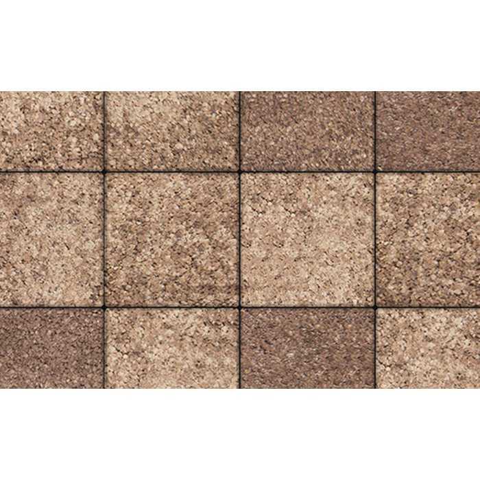 Плитка тротуарная Квадрум (Квадрат) В.1.К.10 Листопад гранит xаски